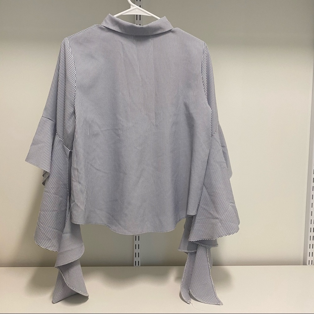 Topshop Ruffle Shirt - Picture 2 of 2
